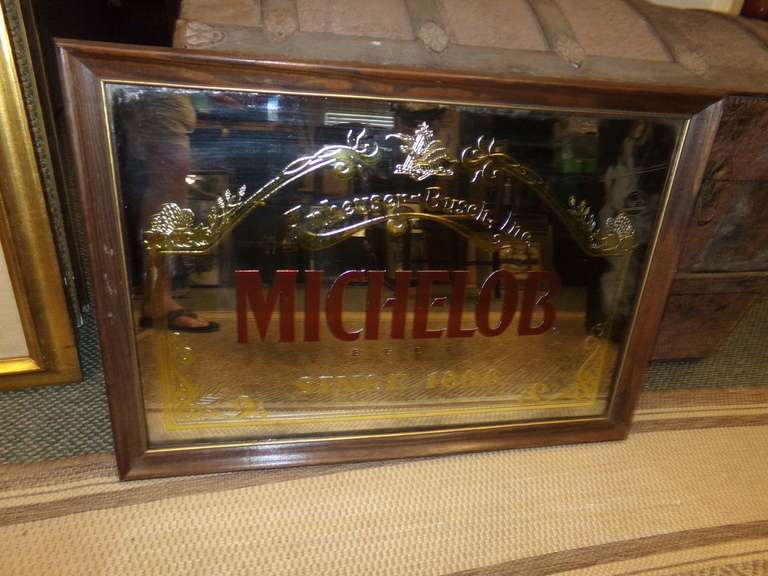 MICHELOB BAR MIRROR image