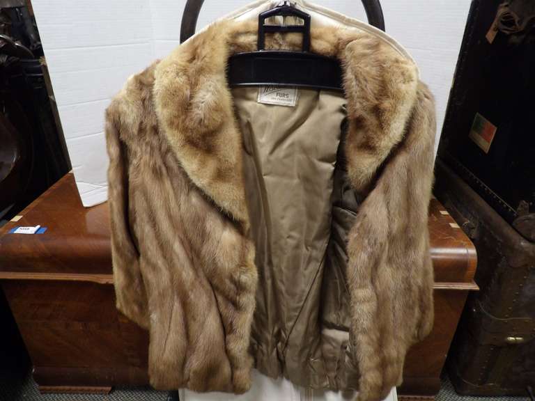 LADIES MINK COAT H. SUMMER FURS SAN FRANCISCO. image