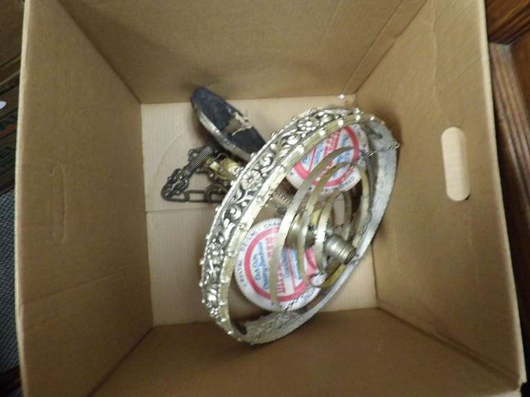 ANTIQUE CHANDELIER WITH CRYSTALS image