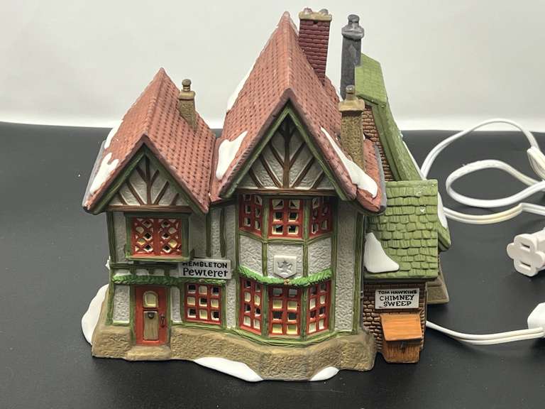 Dept. 56 Dickens Village series, “Hembleton Pewterer”, comes in the original box, see pictures for details. image