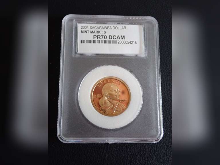 2004-S SACAGAWEA DOLLAR COIN - PCC PR70 DCAM image