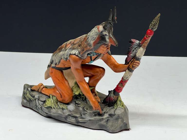 Ceramic Native American figurine, see pictures for details. image