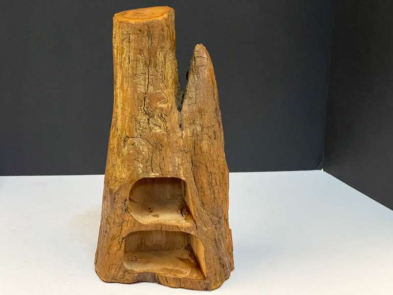 Cypress knee, appears to have been hollowed out for a small curio display, see pictures for details. image