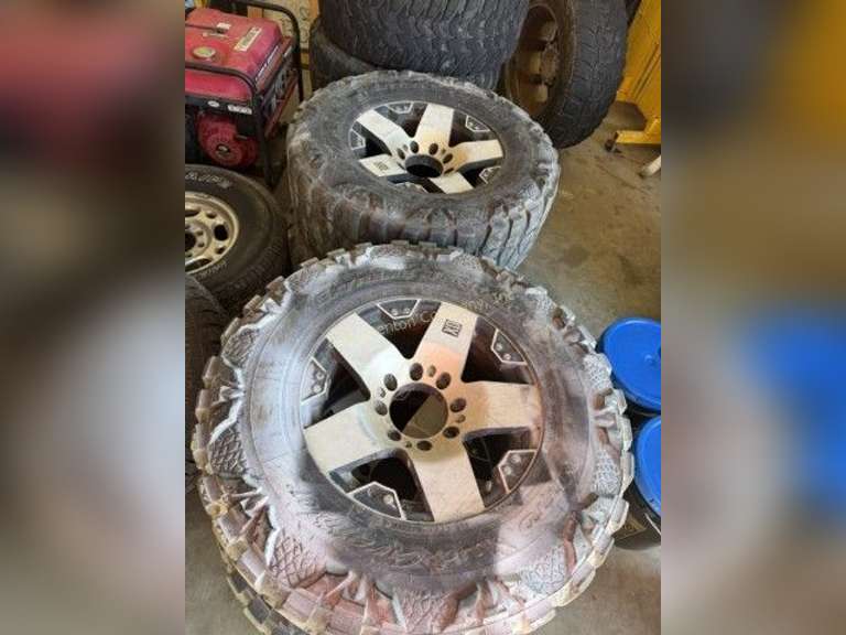 SET OF WHEELS & TIRES image