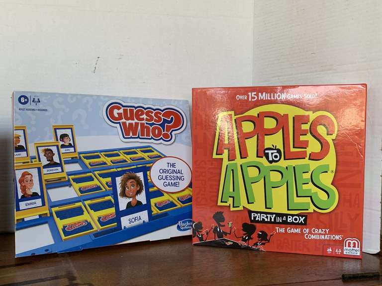 2 GAMES - GUESS WHO & APPLES TO APPLES image