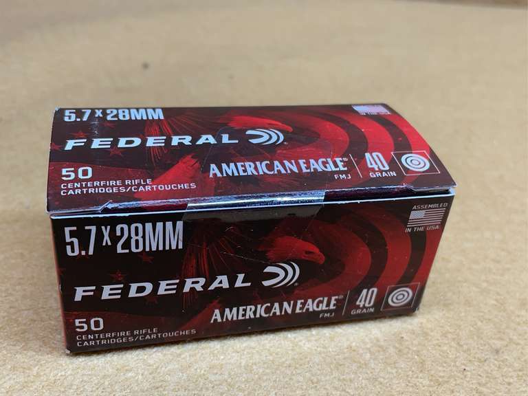 FEDERAL AMERICAN EAGLE 5.7x28MM FMJ - 50 RDS image