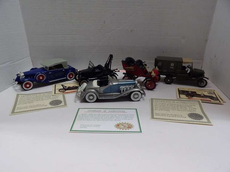 FIVE NATIONAL MOTOR MUSEUM DIECAST MODEL CARS image