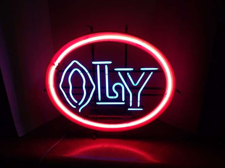 OLY NEON LIGHT ADVERTISEMENT image