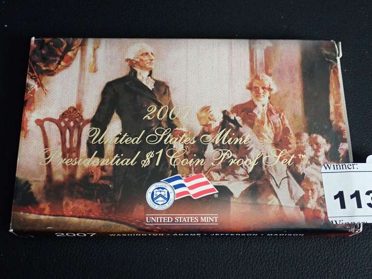 2007 UNITED STATES MINT PRESIDENTIAL $1 COIN PROOF SET image