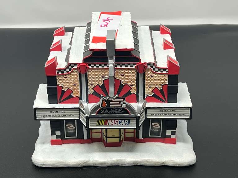 Dale Earnhardt Christmas village, “Checkered Flag Theater”, see pictures for details. image