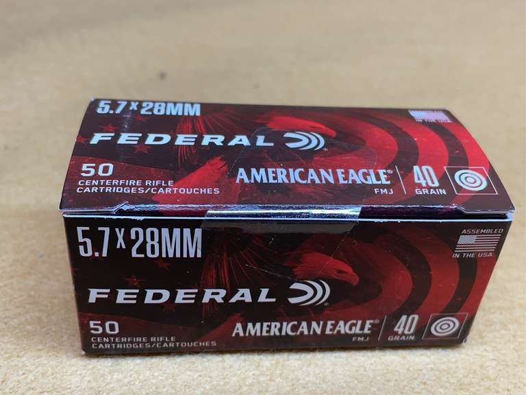 FEDERAL AMERICAN EAGLE 5.7x28MM FMJ - 50 RDS image