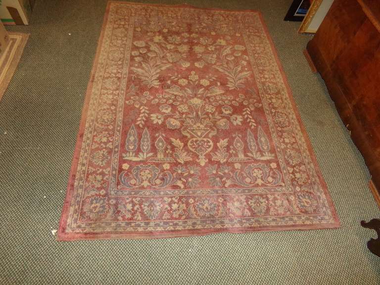 VINTAGE HANDMADE ORIENTAL AREA RUG image