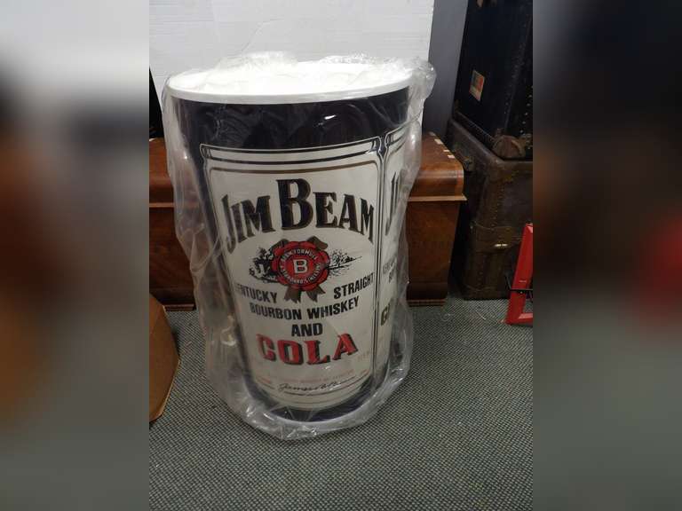 JIM BEAM BARREL COOLER ADVERTISEMENT NEW image