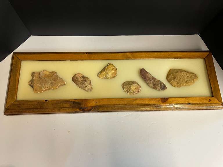 Framed Native American artifacts, see pictures for details. image