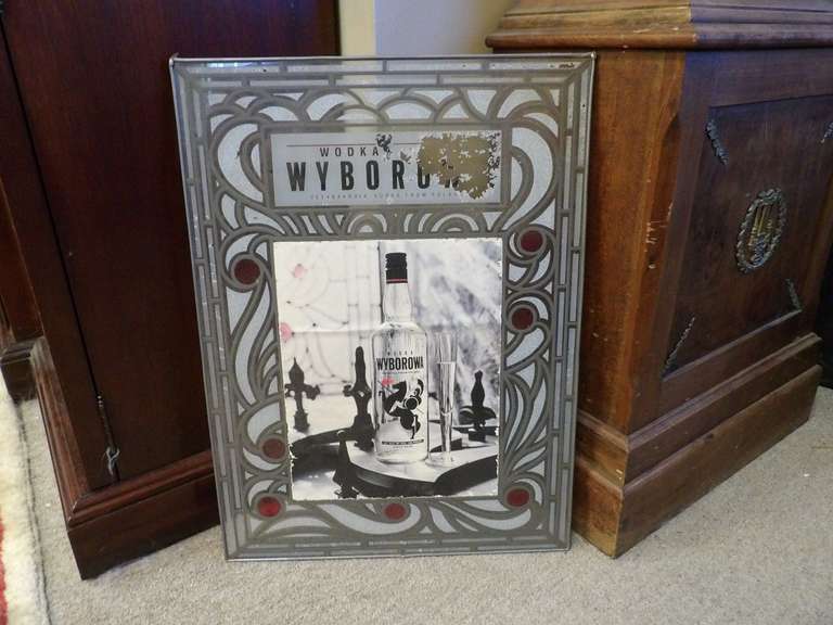 WYBOROWA VODKA MIRROR BAR ADVERTISEMENT image
