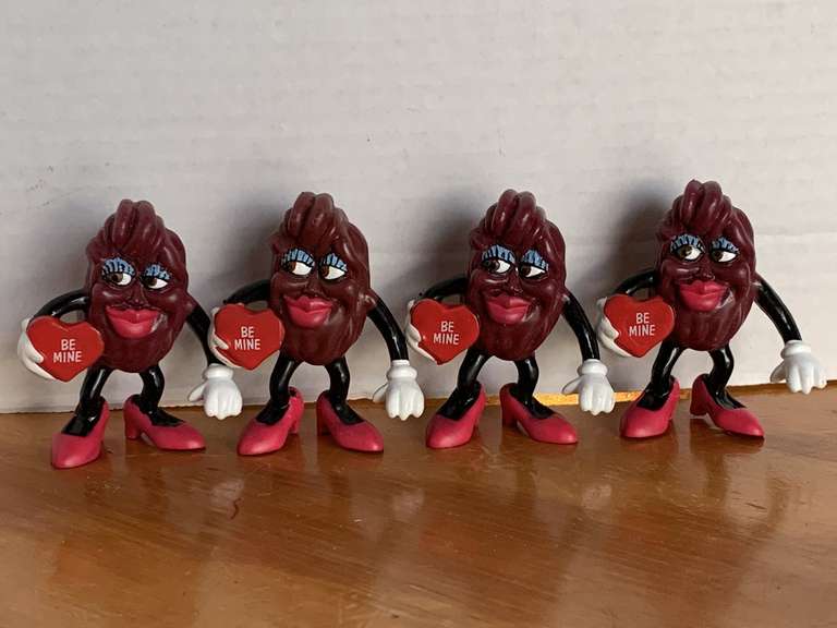 1988 CALIFORNIA RAISIN VALENTINE - 4 "BE MINE" image