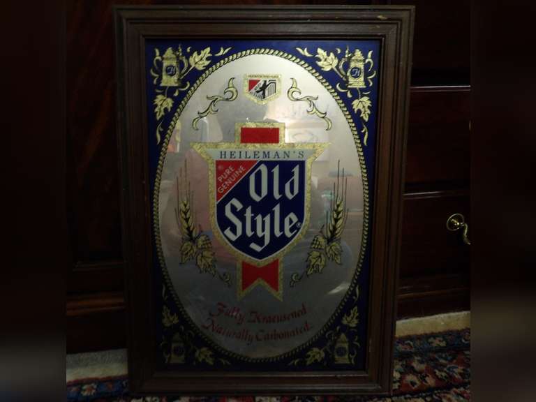 HEILEMAN'S OLD STYLE BAR MIRROR image