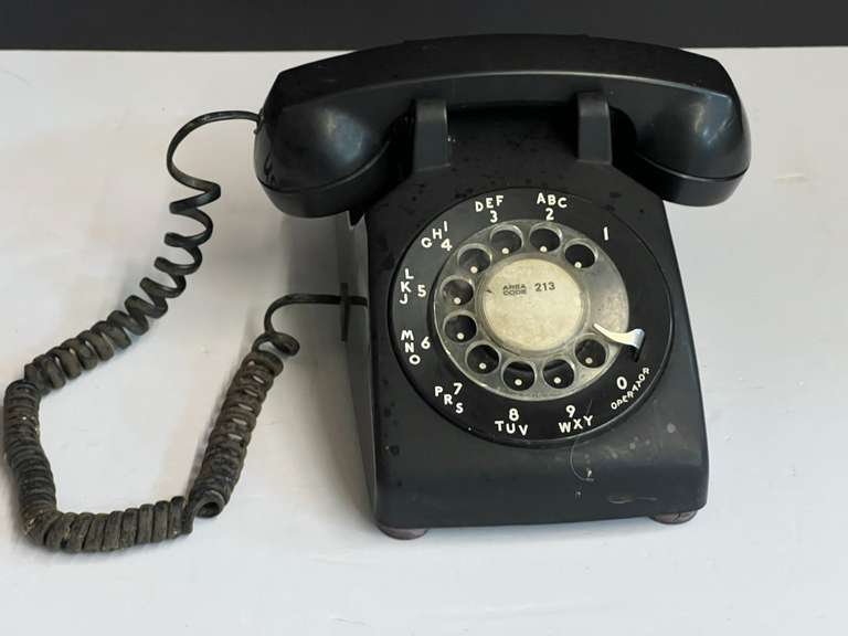 Vintage rotary dial phone, see pictures for details. image
