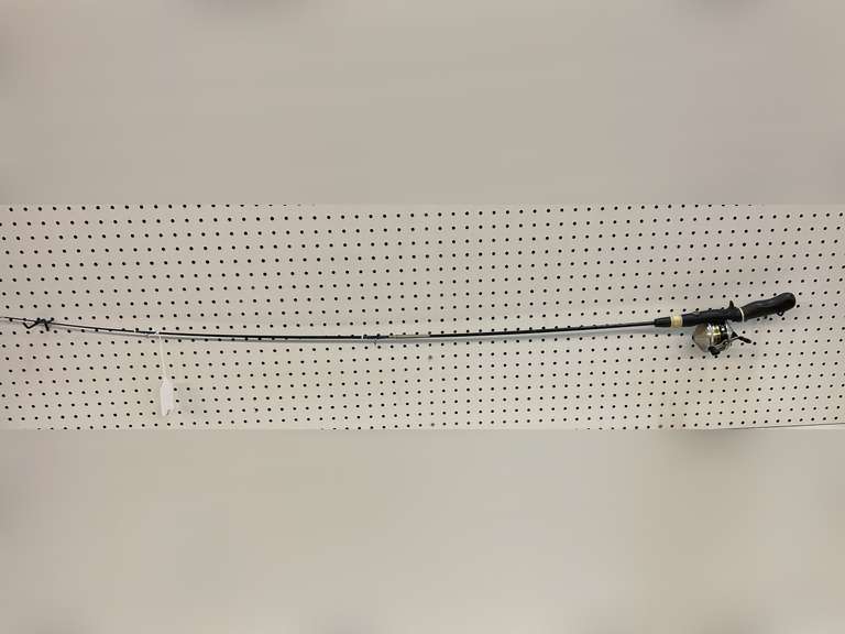 Fishing rod with a Zebco 33 closed reel, see pictures for details. image