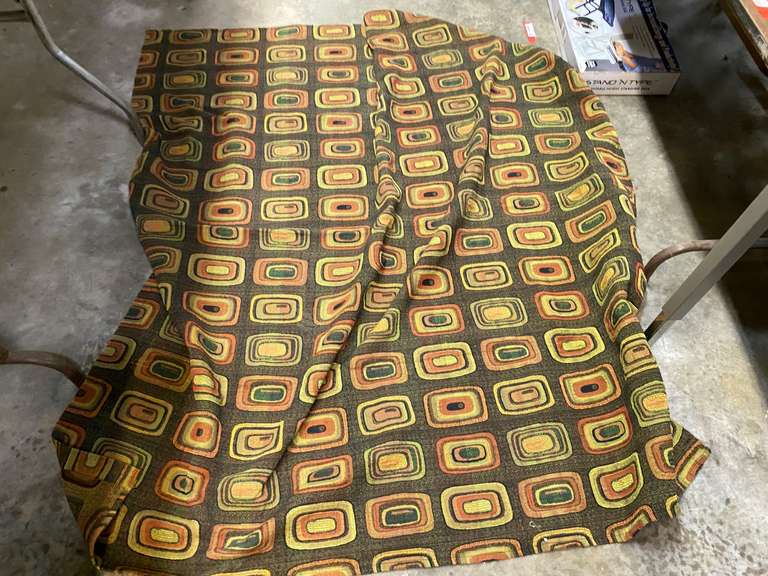 Heavy duty shower curtain with a geometric design, see pictures for details. image