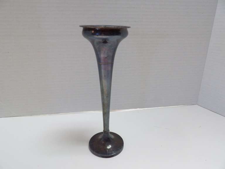 ANTIQUE STERLING SILVER BUD VASE image