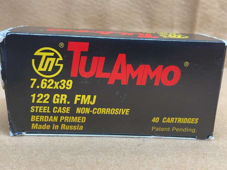 TULAMMO 7,62x39 FMJ STEEL CASE - 40 RDS image