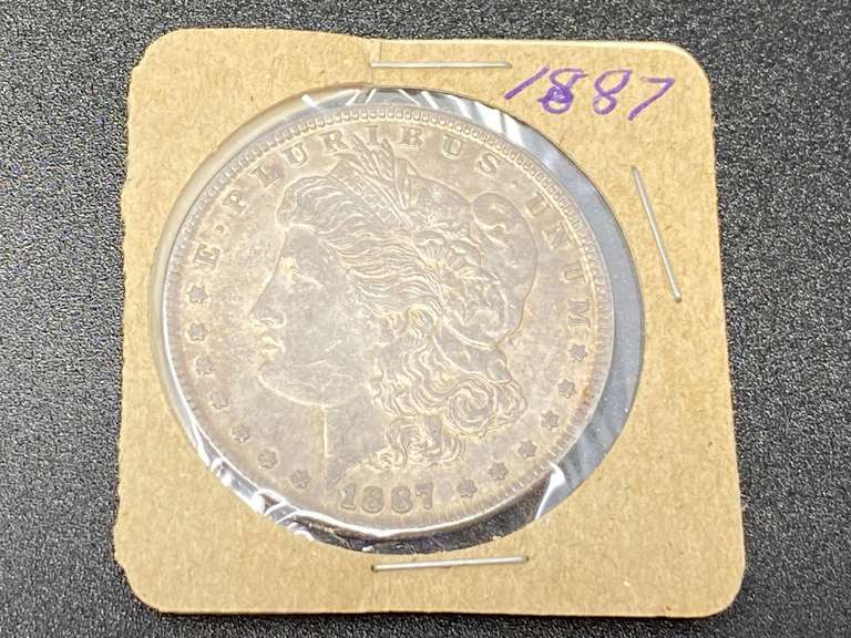 1887  Morgan Silver Dollar, see pictures for details. image