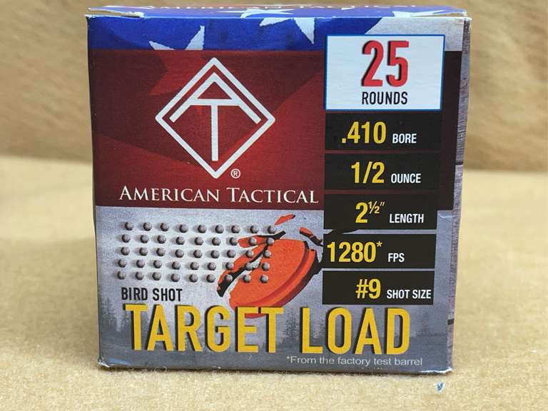 AMERICAN TACTICAL TARGET LOAD 410 - 2 1/2" #9 - 25 RDS image
