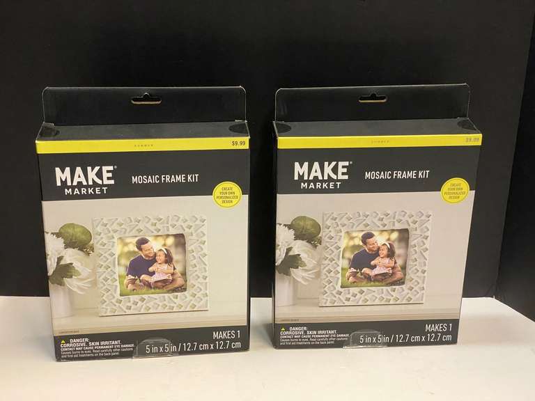 Mosaic frame kits, set of two, still new in the box, see pictures for details. image