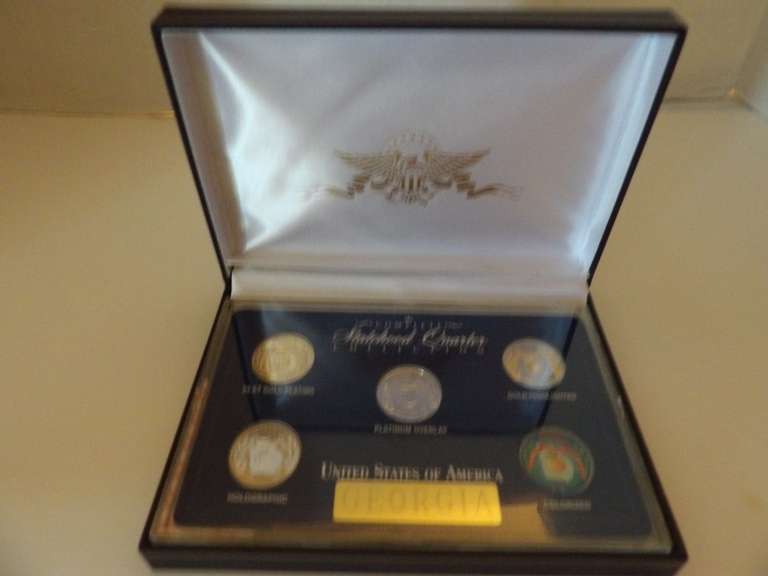 UNITED STATES COMMEMORATIVE GALLERY 1999 GEORGIA STATEHOOD QUARTER SET image