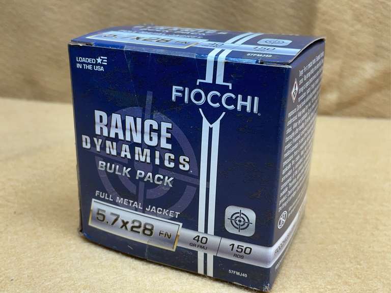 FIOCCHI RANGE DYNAMICS 5.7x28 FMJ - 150 RDS image