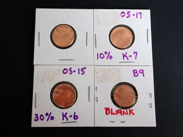 (4) ERROR PENNIES - SEE ALL PHOTOS image