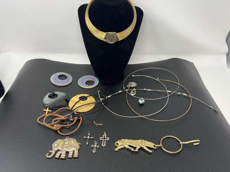 Ladies fashion choker style necklaces, pendants, and more. See pictures for details. image