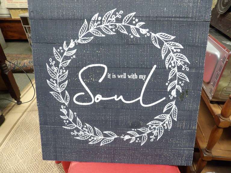 WALL ART INSPIRATIONAL QUOTE IT IS WELL WITH MY SOUL image