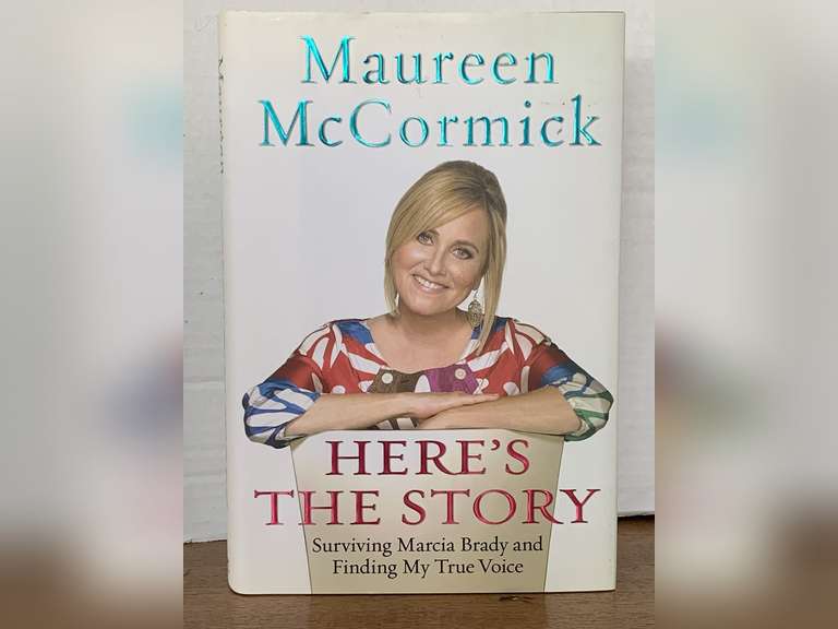 2008 FIRST EDITION "HERE'S THE STORY SURVIVING MARCIA BRADY AND FINDING MY VOICE" HARDBACK BOOK image