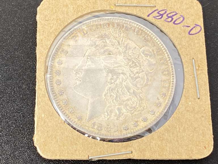 1880–0 Morgan Silver Dollar, see pictures for details. image