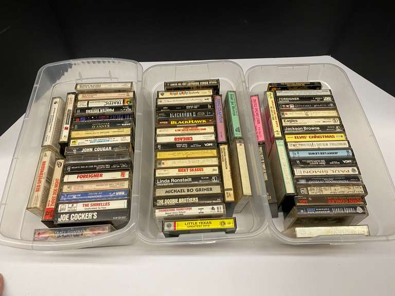 Assortment of vintage cassettes, tubs are not included, see pictures or details. image