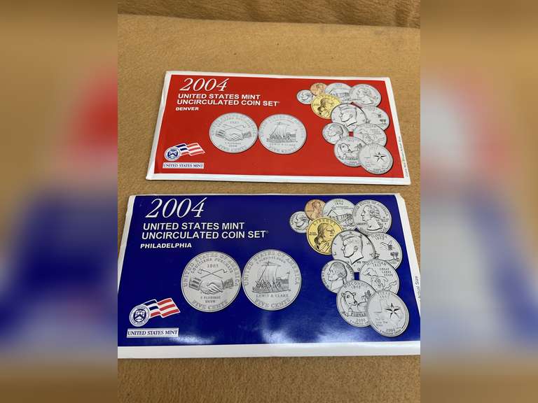 2004 UNCIRCULATED COIN SETS DENVER & PHILADELPHIA MINTS image