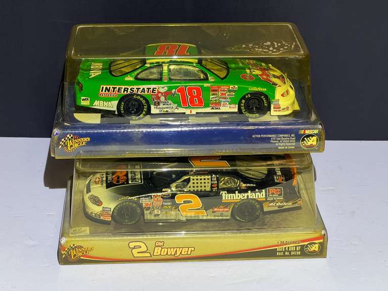 #2 and #18 NASCAR replicas, two pieces, 1/24 scale, comes with original boxes, see pictures for details. image