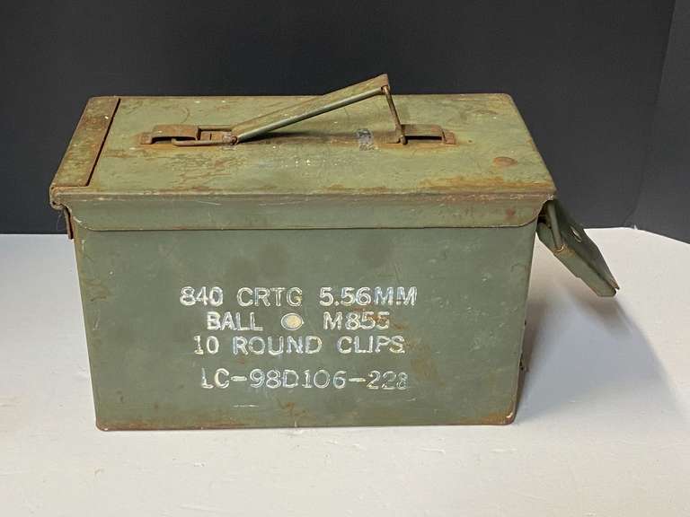 Metal ammo box, see pictures for details. image