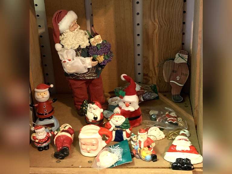 LOT OF CHRISTMAS SANTAS image