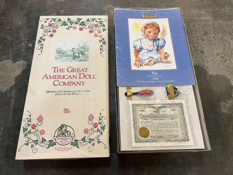 The Great American Doll Company limited edition doll, “Baby”, comes with the certificate of ownership, see pictures for details. image