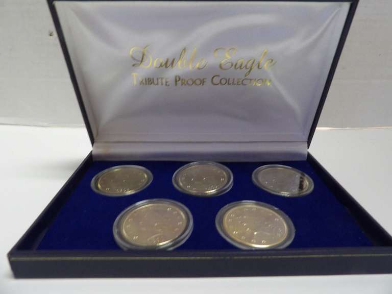 DOUBLE EAGLE TRIBUTE PROOF SET OF FIVE ROUNDS image