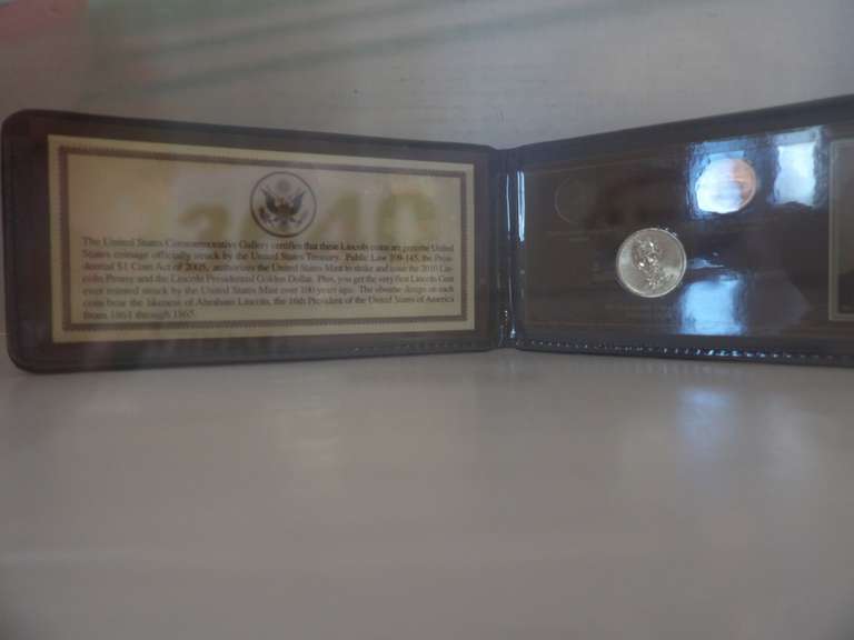 UNITED STATES COMMEMORATIVE GALLERY, LINCOLN 100 YEAR HISTORIC COIN COLLECTION image