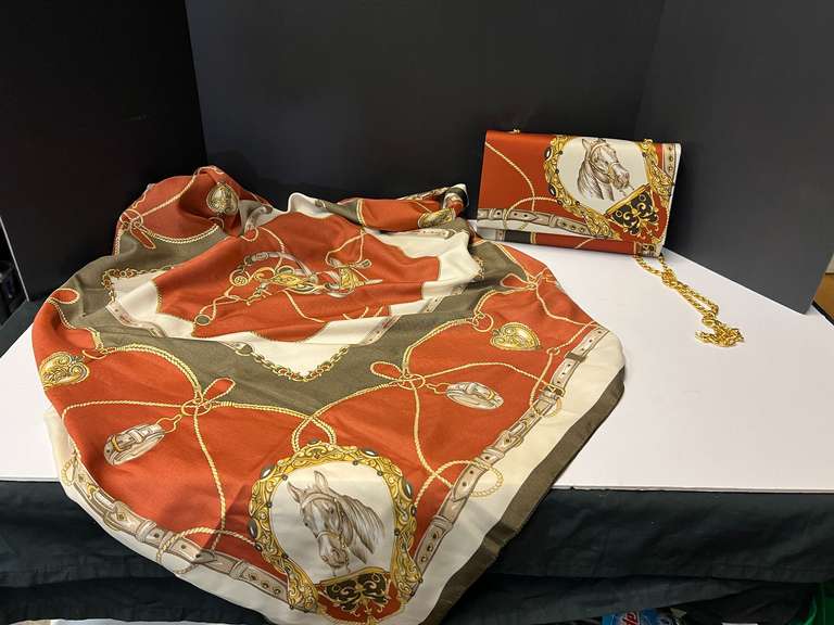 Ladies handbag and matching scarf, see pictures for details. image