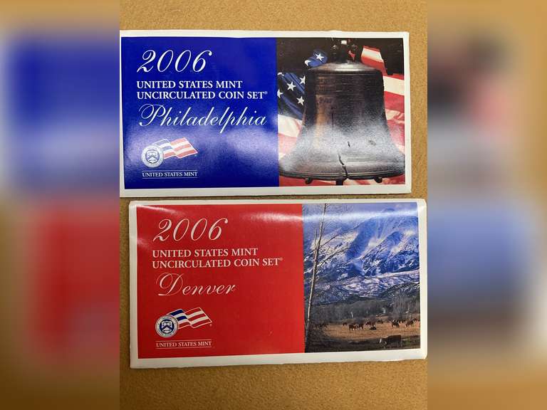 2006 UNCIRCULATED COIN SETS DENVER & PHILADELPHIA MINTS image