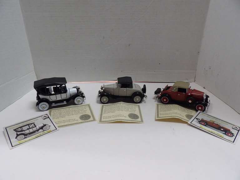 THREE NATIONAL MOTOR MUSEUM MINT DIECAST CARS image