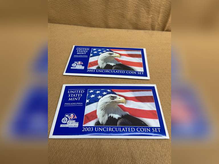 2 - 2003 UNCIRCULATED COIN SETS PHILADELPHIA MINT image