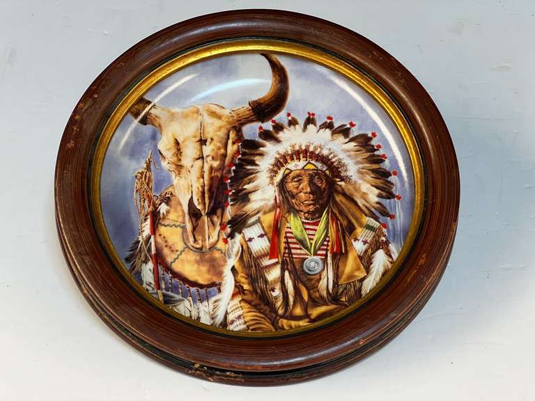 Native American themed collector plate, this piece is numbered, from the American Indian Heritage Foundation Museum, see pictures for details. image