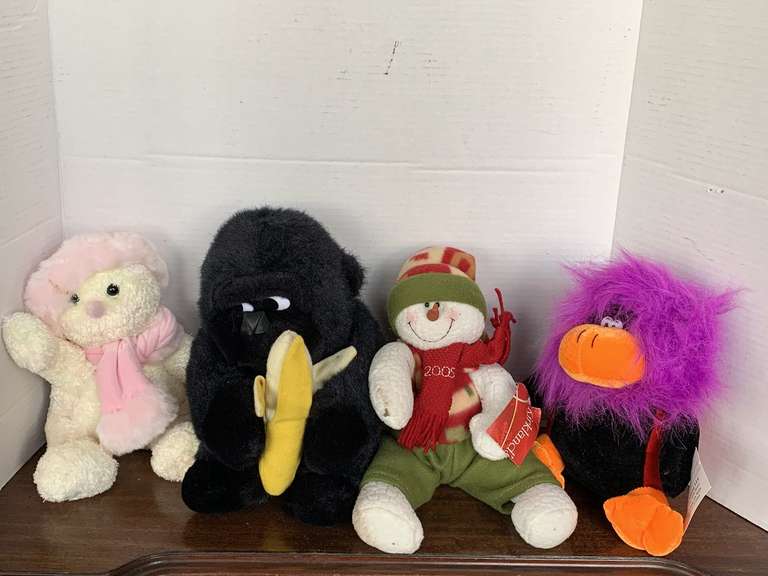 4 STUFFED ANIMALS - 2 NEW W/ TAGS image